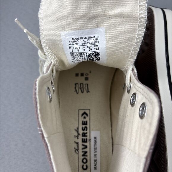 New Converse Chuck Taylor 70 High Top Sz 8 "Bite The Dust Egret Black" #A09468F - Picture 15 of 16